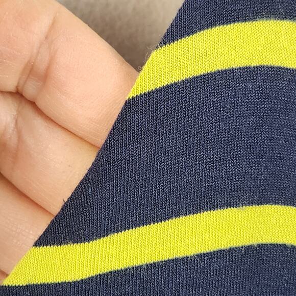 Dakini Athletic Dress Women’s SZ LG Blue/Lime Striped Stretch Twist Back Detail - Picture 9 of 14